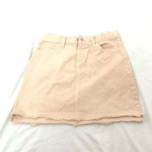 Tan Jean Skirt